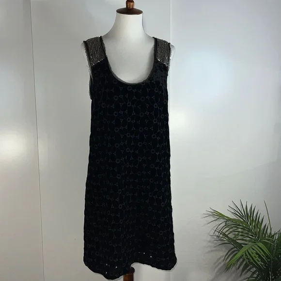 free people black velvet dress Free People Midnight Hour Mini Dress in Black